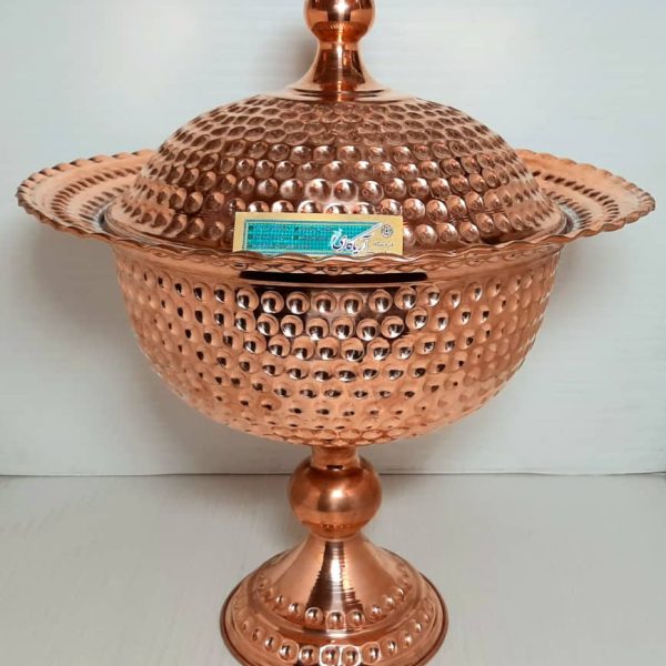 کاسه مسی پایه دار