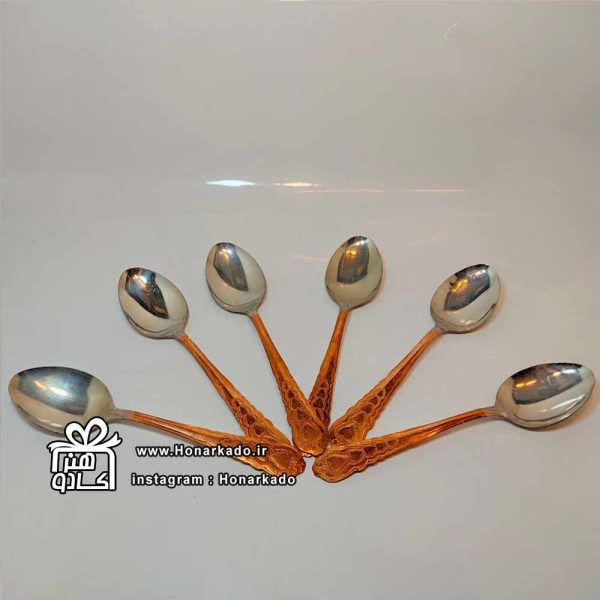 قاشق مسی سرسفید شش عددی