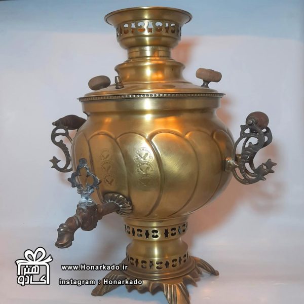 سماور آنتیک 6 طرحدار ذغالی| سماور آنتیک اصفهان