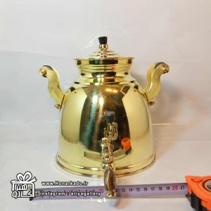 کتری برنجی شیردار 3 لیتری 