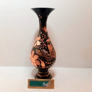 گلدان مس-تراش 25سانتیمتر| گلدان مس