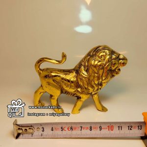 مجسمه شیر برنجی 13سانت