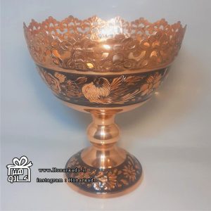 جام مسی مشبک الماس تراش 20سانت- نانو ظرف