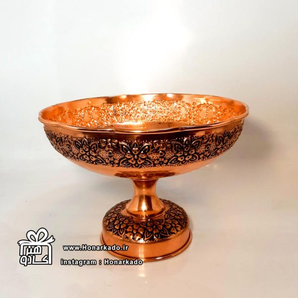 کاسه پایه دار گلبرگ 22سانت