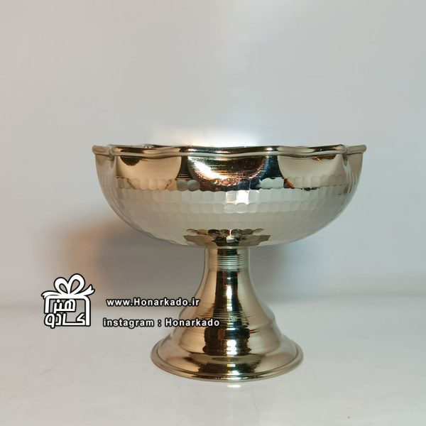 آجیل خوری پایه دار کروم 11 سانت